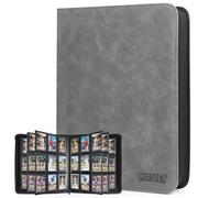 MIXPOET Trading Card Top Loader Binder, Trading Cards Folder Album with Sleeves, 9 Slot 252 Pockets, Collectible Games Storage Holder, MTG TCG Baseball Football Sports Cards, FOR TOP LOADERS ONLY