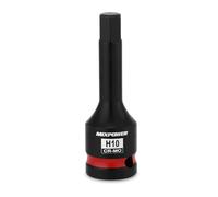 MIXPOWER 1/2" Drive 10mm Hex Impact Bit Socket, Allen Bit Socket, CR-MO Steel, Master Impact Hex Driver