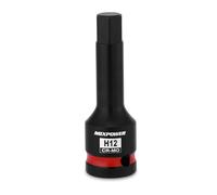 MIXPOWER 1/2" Drive 12mm Hex Impact Bit Socket, Allen Bit Socket, CR-MO Steel, Master Impact Hex Driver