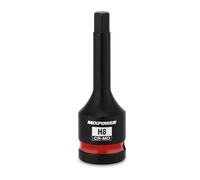 MIXPOWER 1/2" Drive 8mm Hex Impact Bit Socket, Allen Bit Socket, CR-MO Steel, Master Impact Hex Driver