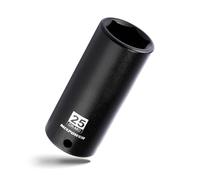 MIXPOWER 1/2" Drive Deep Impact Socket,CR-MO,25mm,6 Point, Radius Corner Design, Axle Nut Impact Grade Socket for Easy Removal