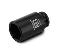 MIXPOWER 1/2" Drive Deep Impact Socket, CR-MO, 32mm, 6 Point, Axle Nut Impact Grade Socket for Easy Removal