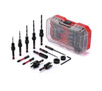 MIXPOWER 15-Piece Countersink Drill Bit Set, with Wood Plug Cutters and Depth Stop Rings