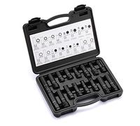 MIXPOWER 16-Piece Locking Lug Nut Master Key Set of Spline Star and Hex Style Keys, Wheel Lock Removal Kit, Thin-Walled and Long Lug Keys to Prevent Damage to Wheels Double-Hex Heads