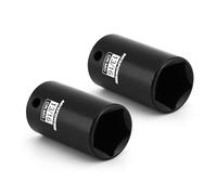 MIXPOWER 3/8" Drive 13/16" 5 Point Utility Socket, CR-MO, Impact Grade Penta Socket, 2 PCS