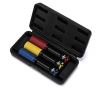 MIXPOWER 3 PCS 1/2" Drive Impact Tools, Non-marring & Thin Wall Lug Nut Socket Set, Extra Long 150mm Deep Socket for Wheel Lug Nut Remover,17 19 21mm, 6 Point,CR-MO