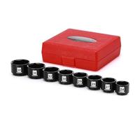 MIXPOWER 8 Pieces 3/8" Drive Low Profile Oil Filter Socket Set, 24mm, 27mm, 28mm, 29mm, 30mm, 32mm, 36mm, 38mm, Oil Filter Cap Remover and Installer Tool Set
