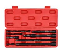 MIXPOWER 9-Piece Extension Bar Set, 1/4", 3/8" and 1/2" Drive Socket Extension, Premium Chrome Vanadium Steel with Black Phosphate Finish, Engineered for Impact Drivers