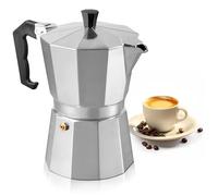 Mixpresso Aluminum Moka stove coffee maker, Moka Pot Coffee Maker for Gas or Electric Stove Top, Classic Italian Coffee Maker, Excellent Camping Coffee Pot. 3 Espresso Cup,5 oz