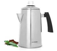 Mixpresso Stainless Steel Stovetop Coffee Percolator, 52 oz 12 Cup Camping Coffee Maker