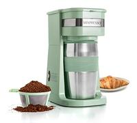 Mixpresso Ultimate 2 in 1 Coffee Maker for Single Cup and Travel Cup 400ml, Portable and Lightweight with Advanced Auto Shut Off Function and Reusable Filter (Green)