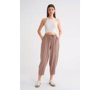 MixRay Women's Salwar Fit Drawstring Pants in Taupe | Size: Medium MixRay Taupe M