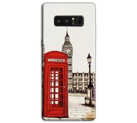 Mixroom - Back case cover in soft TPU silicone for Google Pixel 8a London telephone booth pattern M732