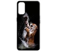Mixroom - Back case cover in soft TPU silicone for Oppo A5 4G / 5G / Oppo A5m Tiger Swim P222