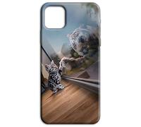 Mixroom - Back case cover in soft TPU silicone for OPPO A5 Pro Kitten and Tiger N990 pattern