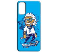 Mixroom - Back case cover in soft TPU silicone for Samsung Galaxy F16 5G / M16 5G Albert Einstein Skate X373
