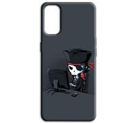 Mixroom - Back case cover in soft TPU silicone for TCL 505 Pirate Skull Pattern on the PC M464