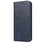 Mixroom - Blue Book Cover Case for Samsung Galaxy A03 with Stand in Faux Leather Magnetic Closure Wallet Format Soft TPU Inner Part with Flat Edges