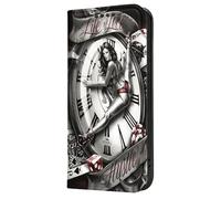 Mixroom - Book Case Cover for Google Pixel 8 Pro with Stand in Faux Leather Magnetic Closure Wallet Inner Part in Soft TPU Design Ballerina Watch 367