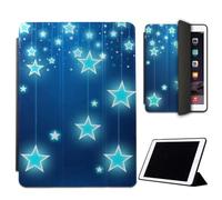 Mixroom - Case for iPad 9.7 Inch 5th/6th Generation. Year 2017/2018 Cover for Apple iPad Smart Case Folding Protective Stand Stand Design Bright Stars LN243
