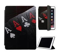 Mixroom - Case for iPad Air 2 Model 2014 9.7 Inches Cover for Apple iPad Smart Case Foldable Stand Stand Poker Design M778