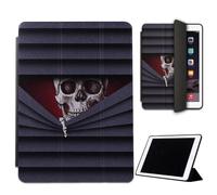 Mixroom - Case for iPad Air 2 Model 2014 9.7 Inches Cover for Apple iPad Smart Case Foldable Stand Stand Design Hidden Skull N781