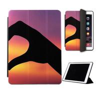 Mixroom - Case for iPad Air 2 Model 2014 9.7 Inches Cover for Apple iPad Smart Case Foldable Stand Stand Design Couple Heart Right V310