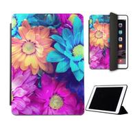 Mixroom - Case for iPad Air 2 Model 2014 9.7 Inches Cover for Apple iPad Smart Case Foldable Stand Stand Flowers Design W357