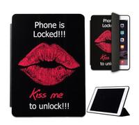 Mixroom - Case for iPad Air 5 Model 2022 10.9 Inch Cover for Apple iPad Smart Case Folding Protective Stand Stand Design Kiss Me To Unlock LN159