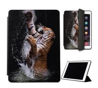 Mixroom - Case for iPad Air M3 Model 2025 11 Inches Cover for Apple iPad Smart Case Foldable Stand Stand Design Tiger Swimming LN222