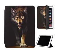 Mixroom - Case for iPad Mini 6 8.3 Inch Model 2021 6th Gen. Cover for Apple iPad Smart Case Folding Protective Stand Stand Arrabiato Wolf Design M590