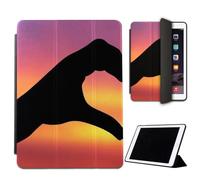Mixroom - Case for iPad Mini 6 8.3 Inch Model 2021 6th Gen. Cover for Apple iPad Smart Case Protective Folding Stand Stand Design Couple Heart Left V309