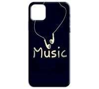 Mixroom - Cover Back Case in Soft TPU Silicone for Honor 400 5G Music Pattern and Headphones N784