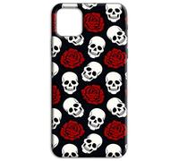 Mixroom - Cover Back Case in Soft TPU Silicone for Honor 400 Lite 5G Skull Pattern with Roses Flowers M771