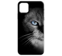 Mixroom - Cover Back Case in Soft TPU Silicone for Honor X6 4G Blue Eyes Cat Pattern M569
