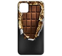 Mixroom - Cover Back Case in Soft TPU Silicone for OPPO A5x 5G / 4G Chocolate Tablet Pattern Y386