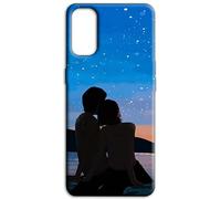 Mixroom - Cover Back Case in Soft TPU Silicone for Realme C75 4G Couple Pattern Under The Stars Romantic N970