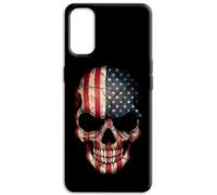 Mixroom - Cover Back Case in Soft TPU Silicone for Samsung Galaxy A37 5G Skull Pattern Flag USA America I132