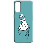 Mixroom - Cover Back Case in Soft TPU Silicone for Samsung Galaxy A57 5G Design Snap Your Fingers Heart M735