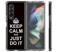 Mixroom - Cover Back Case in Soft TPU Silicone for Samsung Galaxy Z Fold 7 5G 2025 Keep Calm and Just Do It N1036