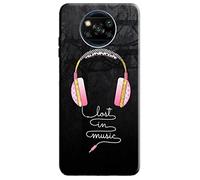Mixroom - Cover Case Back Case in Soft TPU Silicone for OPPO Reno 12 F 5G / 4G / Oppo Reno 12 FS 5G / 4G Fantasy Lost In Music Headphones V313