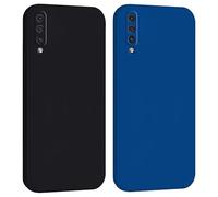 Mixroom - Cover Case for Samsung Galaxy A50 / A30S / A50S Camera Protection in Soft TPU Silicone Matte Soft Flat Edges Blue