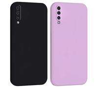 Mixroom - Cover Case for Samsung Galaxy A50 / A30S / A50S Camera Protection in Soft TPU Silicone Matte Soft Flat Edges Lilac
