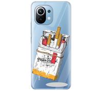 Mixroom - Cover Case in TPU Silicone Soft Transparent Background for OPPO Find x9 Pattern Cigarette Pack T299