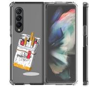 Mixroom - Cover Case in TPU Silicone Soft Transparent Background for Samsung Galaxy Z Fold 7 5G 2025 Fantasy Cigarette Pack T299