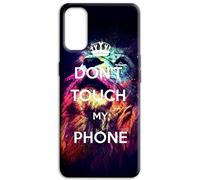 Mixroom - Soft TPU Silicone Back Case Cover for Oppo A5 4G / 5G / Oppo A5m Pattern Sparrow Don't Touch My Phone Lion M777