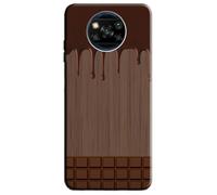 Mixroom - Soft TPU Silicone Back Case Cover for OPPO Reno 12 F 5G / 4G / Oppo Reno 12 FS 5G / 4G Loose Chocolate Tablet Pattern M733