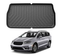 Mixsuper Custom Fit Cargo Liner for Chrysler Pacifica 2017-2023/Voyager 2020-2023, Behind The 3rd Row, All Weather Rear Cargo Mat Trunk Liner Black