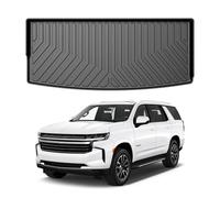 Mixsuper Custom Fit for Cargo Liner 2021 2022 Chevrolet Tahoe/GMC Yukon Behind The 3rd Row Seats All Weather Trunk Liner Rear Cargo Trunk Floor Mat
