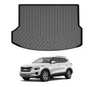 Mixsuper Custom Fit for Cargo Liner 2021 2022 Kia Seltos with Subwoofer Trunk Liner All Weather Rear Cargo Trunk Floor Mat